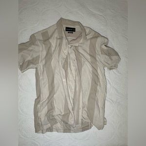 Men’s Abercrombie & Fitch Oversized Striped Linen Shirt